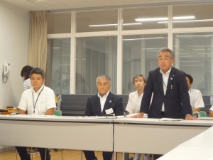 挨拶の田村湯沢町町長