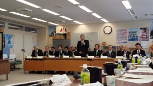 挨拶のＪＡ新潟中央会今井会長と関係団体