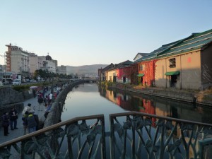 近代土木遺産の小樽運河