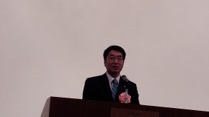 来賓挨拶の中原八一先生