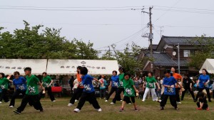 よさこいの披露も