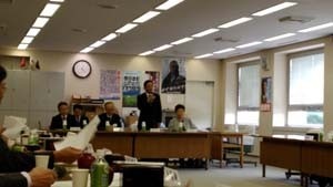 薬剤師議連での団体挨拶