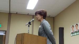 森たみお候補夫人の久代さん