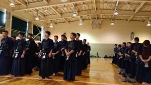 市民剣道大会開会式