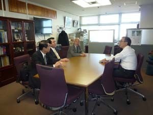 花角海保次長(前県副知事)を表敬訪問